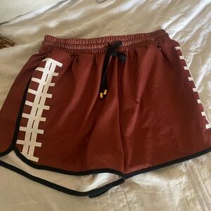 Women's Burgundy Athletic Shorts